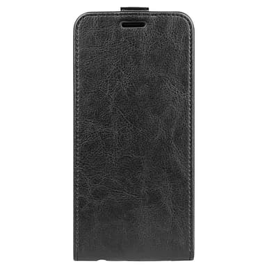 SKALO Samsung S25+ Vertical Flip PU-Nahka Lompakkokotelo - Musta