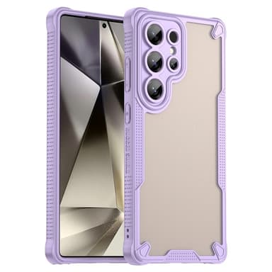 SKALO Samsung S25 Ultra Armor Hybrid Frosted Suojakuori - Violetti