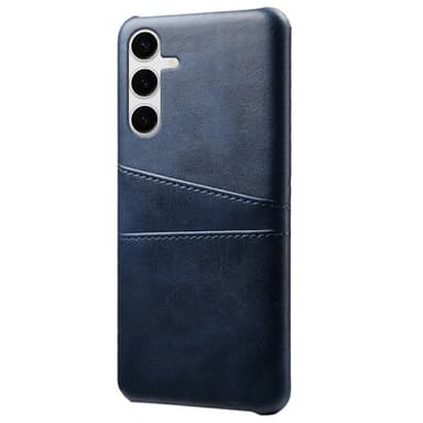 SKALO Samsung S25+ PU-Nahkainen Kortholderi Suojakuori - Sininen