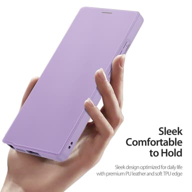 DUX DUCIS Samsung S25 Ultra Skin X Pro Lompakkokotelo - Violetti