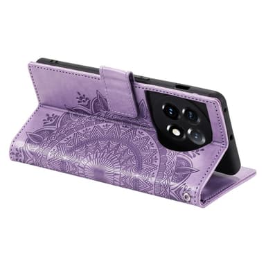 SKALO OnePlus 13R Mandala Lompakkokotelo - Violetti
