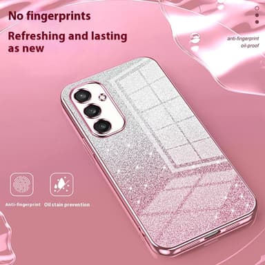 SKALO Samsung S25 Electroplating Glitter Suojakuori - Kulta