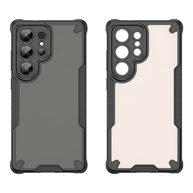SKALO Samsung S25 Ultra Armor Hybrid Frosted Suojakuori - Musta