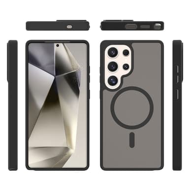 SKALO Samsung S25 Ultra Skin-touch Hybrid Suojakuori - Musta