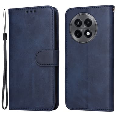 SKALO OnePlus 13R PU-nahka Lompakkokotelo - Sininen