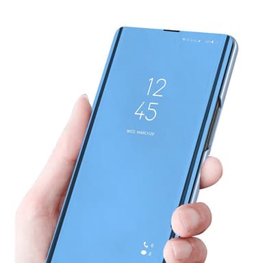 SKALO Samsung S25 Clear View Lompakkokotelo - Ruusukulta