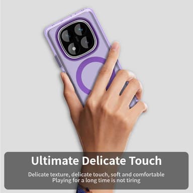 SKALO Xiaomi Redmi Note 14 Pro 5G Candy Series Hybrid Suojakuori - Violetti