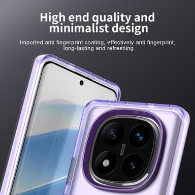 SKALO Xiaomi Redmi Note 14 Pro 5G Candy Series Hybrid Suojakuori - Violetti