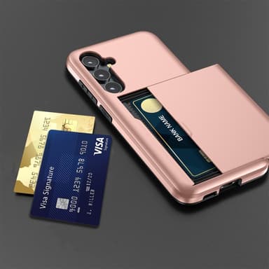 SKALO Samsung S25 Armor Korttikotelo Suojakuori - Kulta