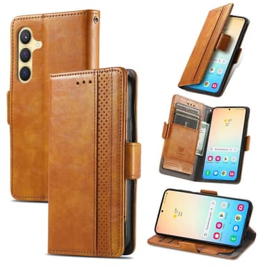 SKALO Samsung S25 CASENEO 002 Premium Lompakkokotelo - Khaki