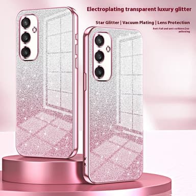 SKALO Samsung S25 Electroplating Glitter Suojakuori - Kulta