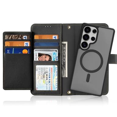 DUX DUCIS Samsung S25 Ultra Lawa Series Lompakkokotelo - Musta