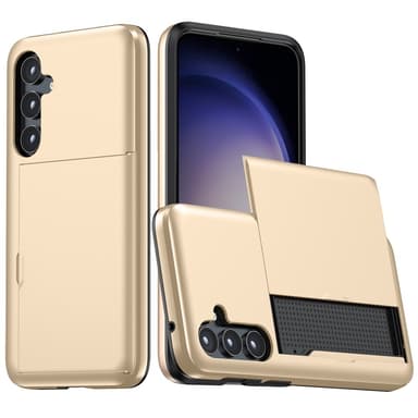 SKALO Samsung S25 Armor Korttikotelo Suojakuori - Kulta