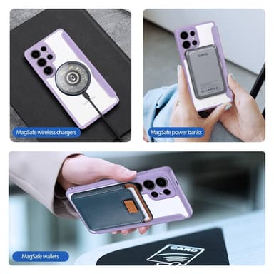 DUX DUCIS Samsung S25 Ultra Skin X Pro Lompakkokotelo - Violetti