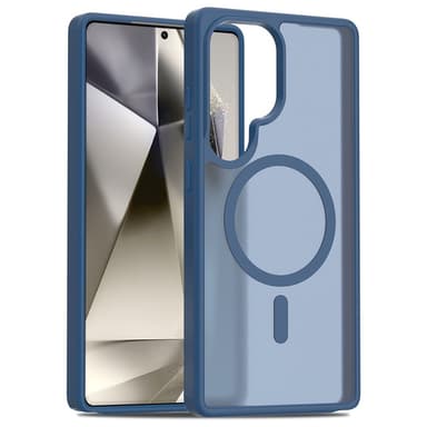 SKALO Samsung S25 Ultra Skin-touch Hybrid Suojakuori - Sininen