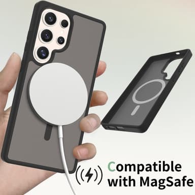 SKALO Samsung S25 Ultra Skin-touch Hybrid Suojakuori - Sininen