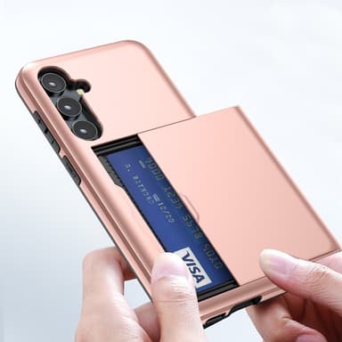 SKALO Samsung S25 Armor Korttikotelo Suojakuori - Kulta