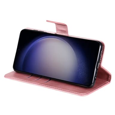SKALO Samsung S25 Klassinen vetoketju Lompakkokotelo - Pinkki