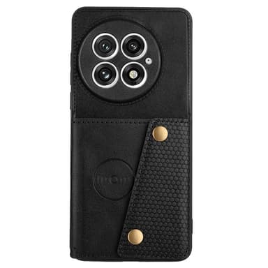 SKALO OnePlus 13 PU-nahkakotelo, 2 korttipaikkaa Suojakuori - Musta