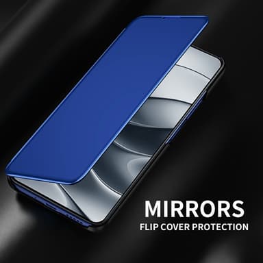 SKALO Xiaomi Redmi Note 14 5G Clear View Lompakkokotelo - Ruusukulta