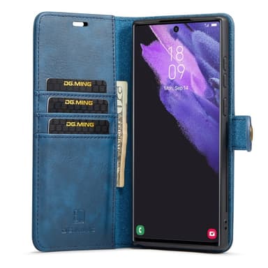 DG MING Samsung S25 Ultra 2-in-1 Magneetti Lompakkokotelo - Sininen