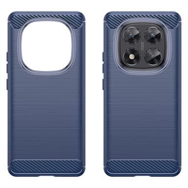 SKALO Xiaomi Redmi Note 14 Pro 5G Armor Carbon Suojakuori - Sininen