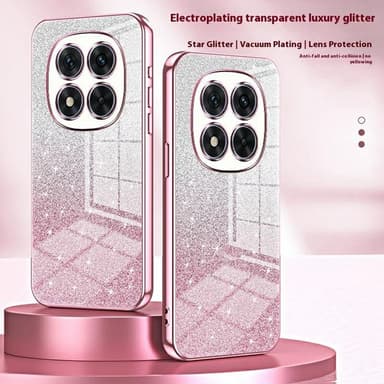 SKALO Xiaomi Redmi Note 14 Pro 5G Electroplating Glitter Suojakuori - Violetti