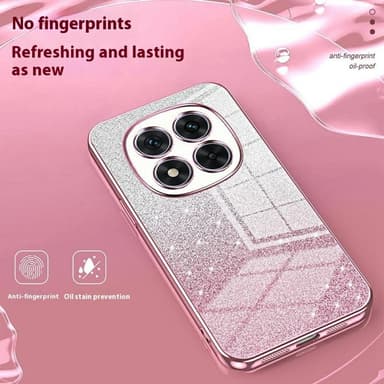 SKALO Xiaomi Redmi Note 14 Pro 5G Electroplating Glitter Suojakuori - Violetti