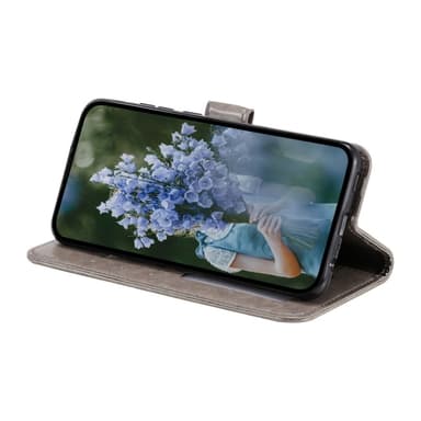 SKALO Samsung S25+ Mandala Lompakkokotelo - Harmaa