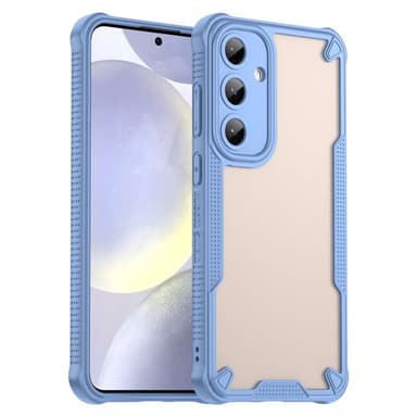 SKALO Samsung S25+ Armor Hybrid Frosted Suojakuori - Sininen