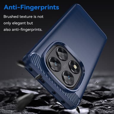 SKALO Xiaomi Redmi Note 14 Pro 5G Armor Carbon Suojakuori - Sininen