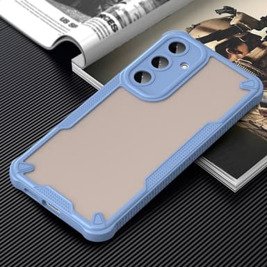 SKALO Samsung S25+ Armor Hybrid Frosted Suojakuori - Sininen