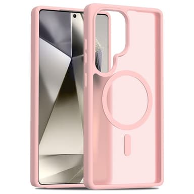 SKALO Samsung S25 Ultra Skin-touch Hybrid Suojakuori - Pinkki