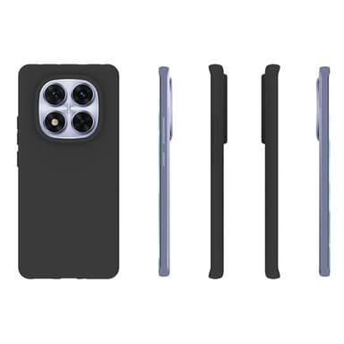 SKALO Xiaomi Redmi Note 14 Pro 5G Mattamusta Ultrahohut TPU Suojakuori - Musta