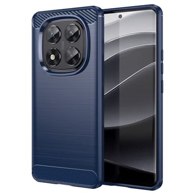 SKALO Xiaomi Redmi Note 14 Pro 5G Armor Carbon Suojakuori - Sininen