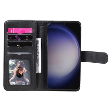 SKALO Samsung S25 KT 10-Lokeroa Lompakkokotelo - Musta