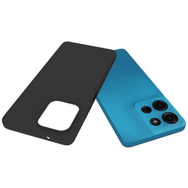 SKALO Motorola Moto G75 5G Mattamusta Ultraohut TPU Suojakuori - Musta