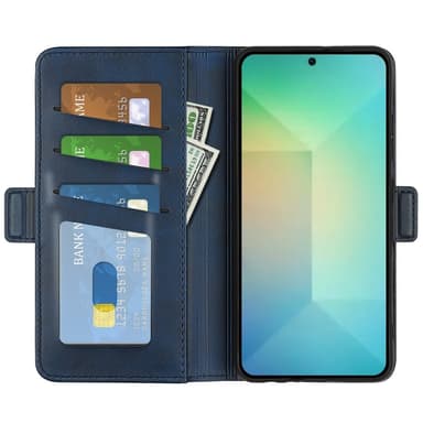 SKALO Samsung S25 Premium ID Lompakkokotelo - Sininen