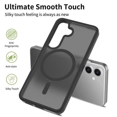 SKALO Samsung S25 Skin-touch Hybrid Suojakuori - Pinkki