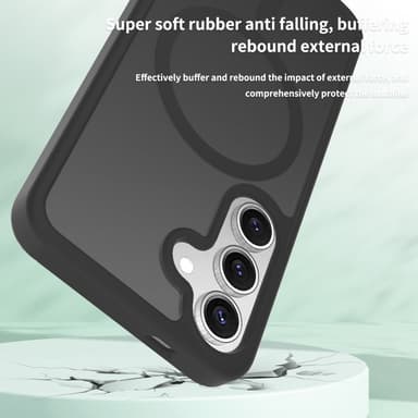 SKALO Samsung S25 Skin-touch Hybrid Suojakuori - Pinkki