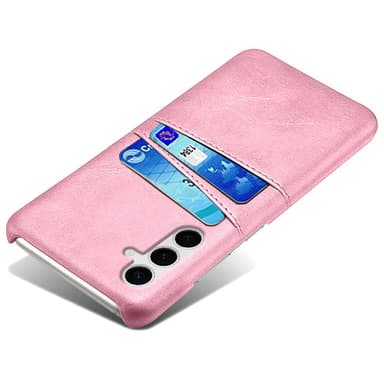 SKALO Samsung S25+ PU-Nahkainen Kortholderi Suojakuori - Ruusukulta