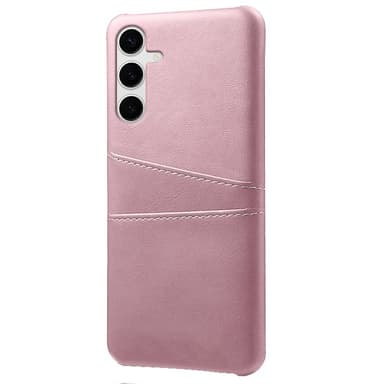 SKALO Samsung S25+ PU-Nahkainen Kortholderi Suojakuori - Ruusukulta