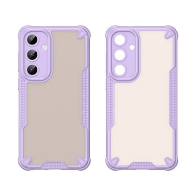 SKALO Samsung S25+ Armor Hybrid Frosted Suojakuori - Violetti