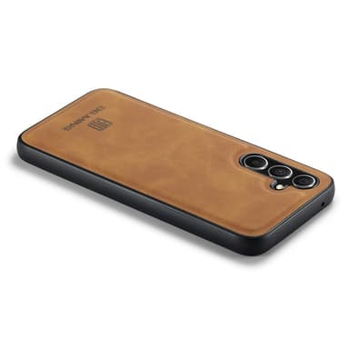 DG MING Samsung S25 Premium PU-nahka Hybrid Suojakuori - Ruskea