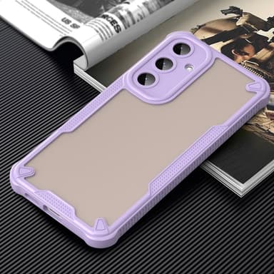 SKALO Samsung S25+ Armor Hybrid Frosted Suojakuori - Violetti