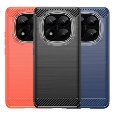 SKALO Xiaomi Redmi Note 14 Pro 5G Armor Carbon Suojakuori - Sininen