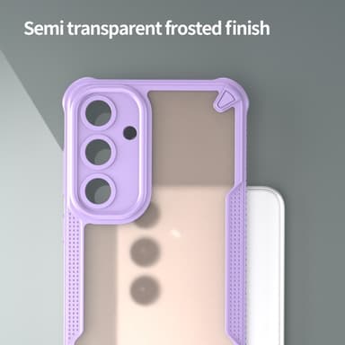 SKALO Samsung S25+ Armor Hybrid Frosted Suojakuori - Violetti
