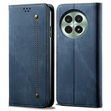 SKALO OnePlus 13 Jeans Lompakkokotelo - Sininen