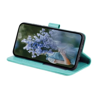 SKALO Samsung S25+ Mandala Lompakkokotelo - Turkoosi