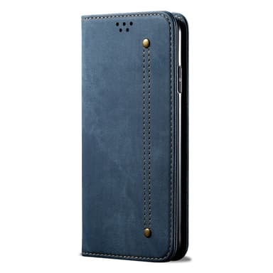 SKALO OnePlus 13 Jeans Lompakkokotelo - Sininen